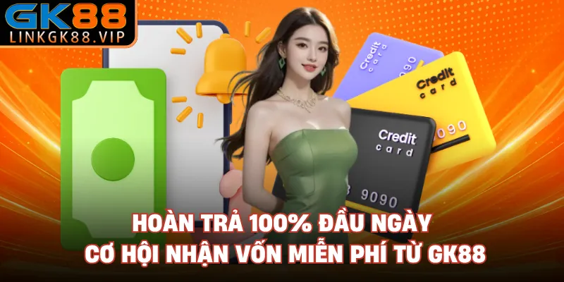 Hoàn Trả 100% Đầu Ngày - Cơ Hội Nhận Vốn Miễn Phí Từ GK88